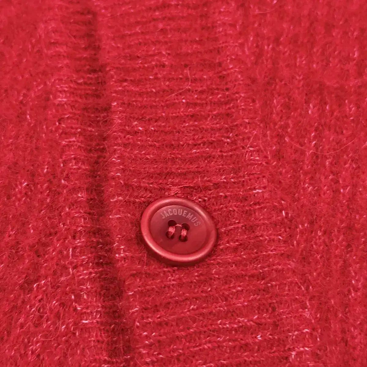 JACQUEMUS ジャックムス ル カーディガン ポ アシンメトリック レッド