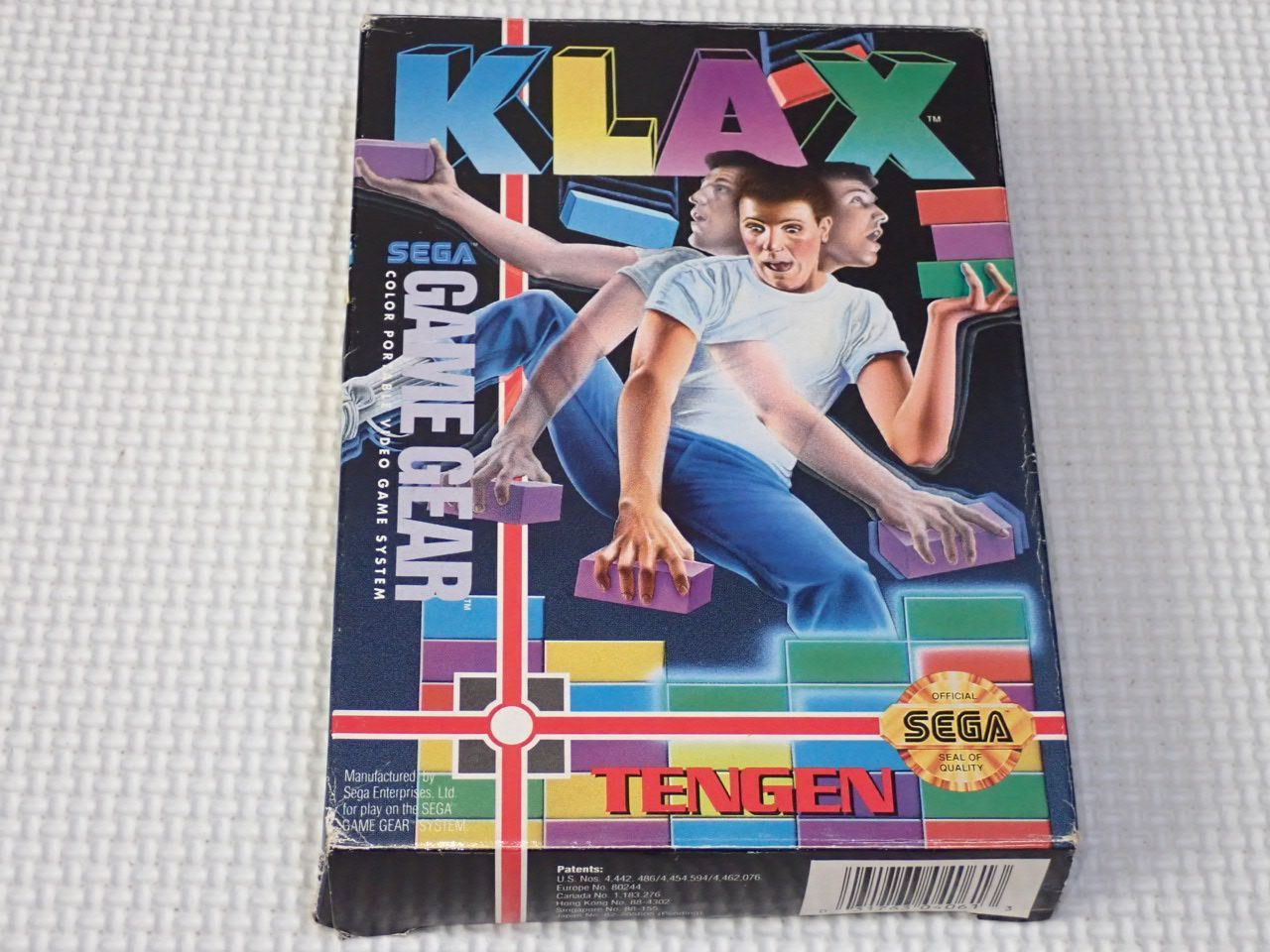 GG KLAX 海外版 北米版 端子清掃済 ゲームギア 説明書付 ソフト付 動作 済