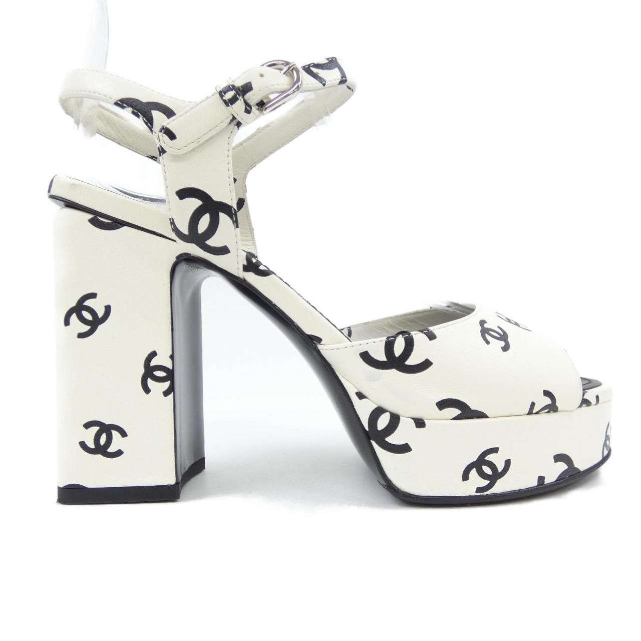 CHANEL　パンプス　サンダル 23K☆》シャネル パンプス サンダル ヒール カメリア 2way (CHANEL