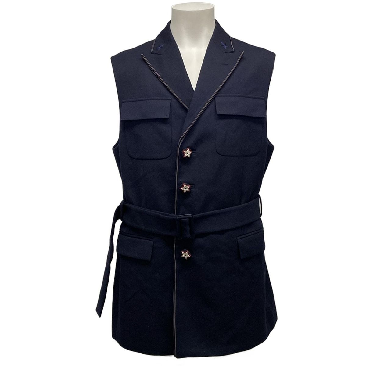 ディオール クリスチャンディオール ジャケット サイズ50 XL メンズ - 143C225C5180 ダークネイビー ベスト ウール