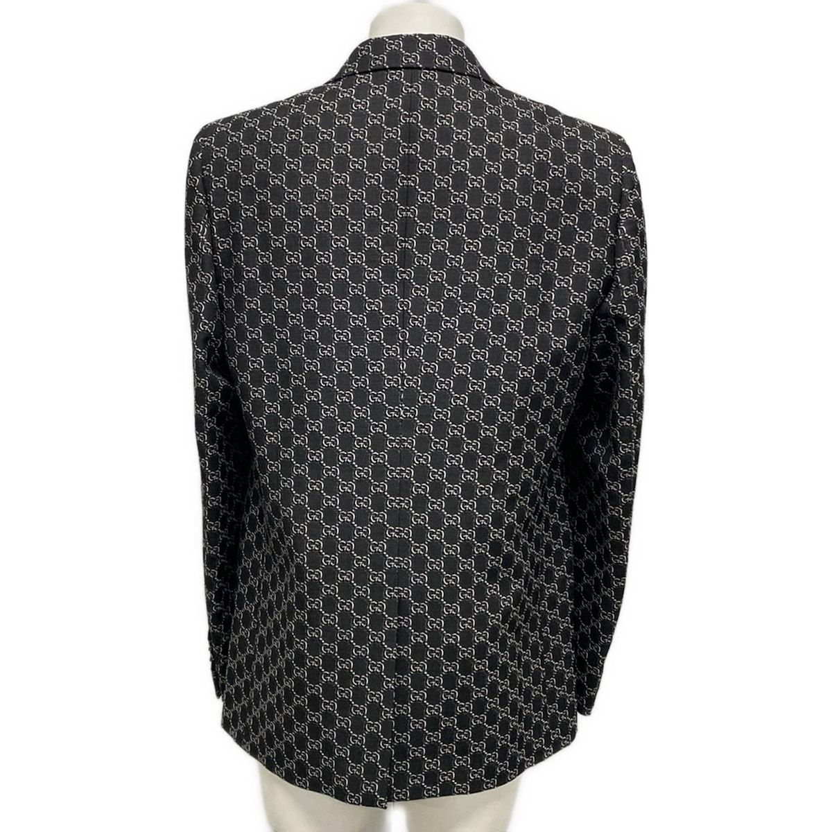 GUCCI グッチ ジャケット サイズ48 M メンズ - 804201 ダークグレー GG柄 24S ウール