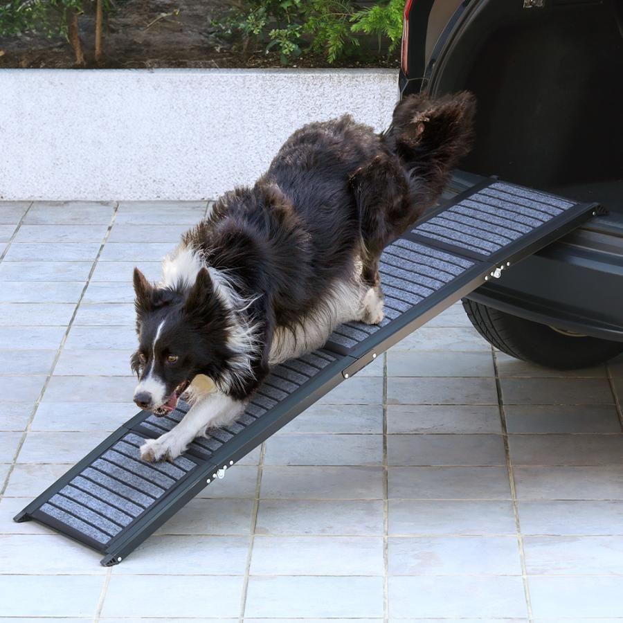 犬用品 ペットスロープ 車 滑り止め ドッグスロープ 屋外 犬 スロープ