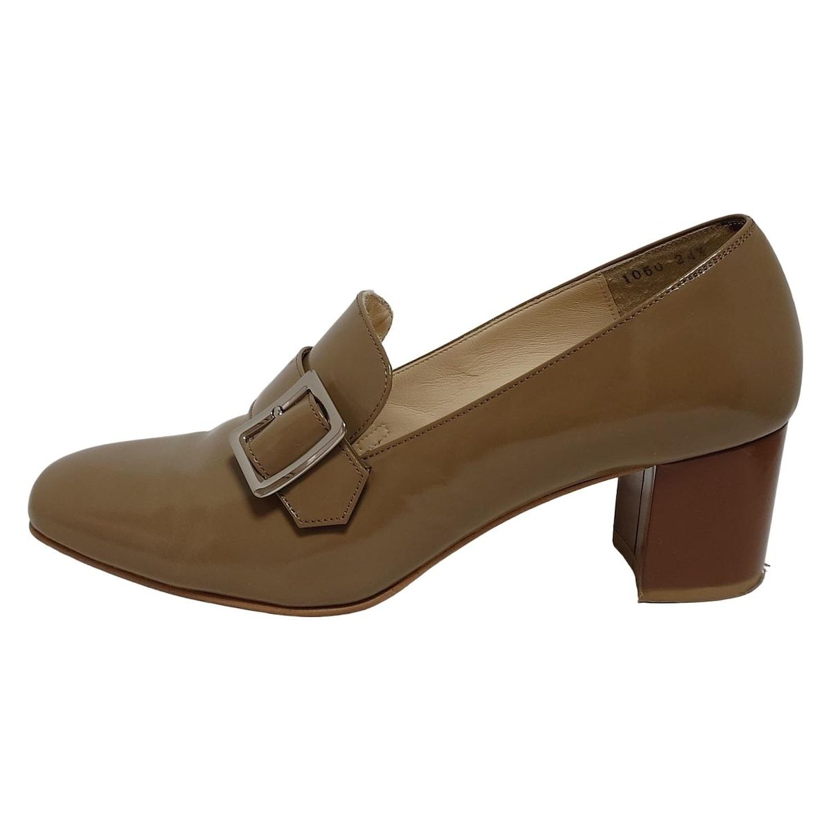 LONDON マッキントッシュロンドン パンプス 24 1 2 レディース ベージュ レザー