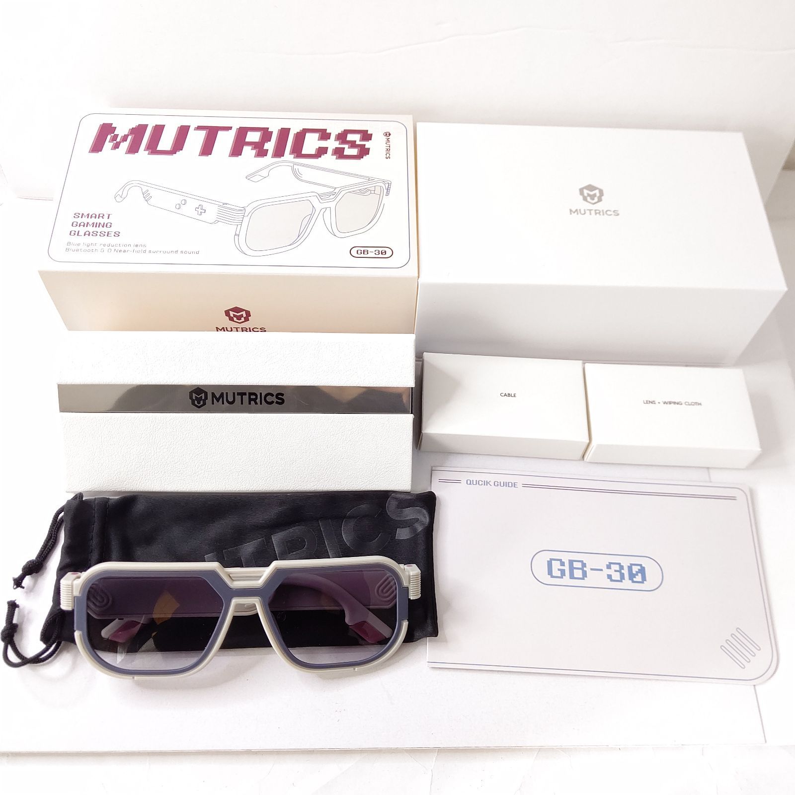 ミュートリクス GB-30 スマートゲーミンググラス グレー 2