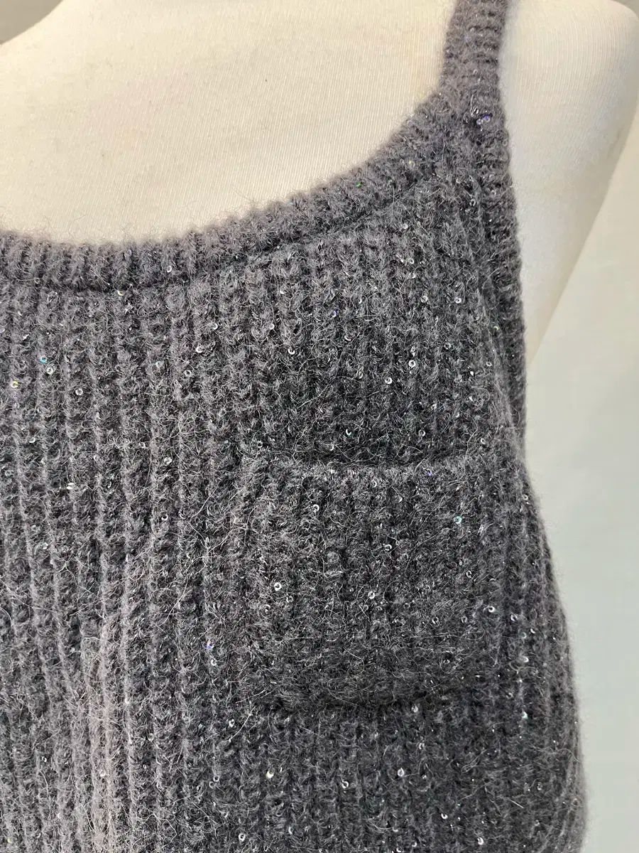 Latt ニット ビスチェ グレー