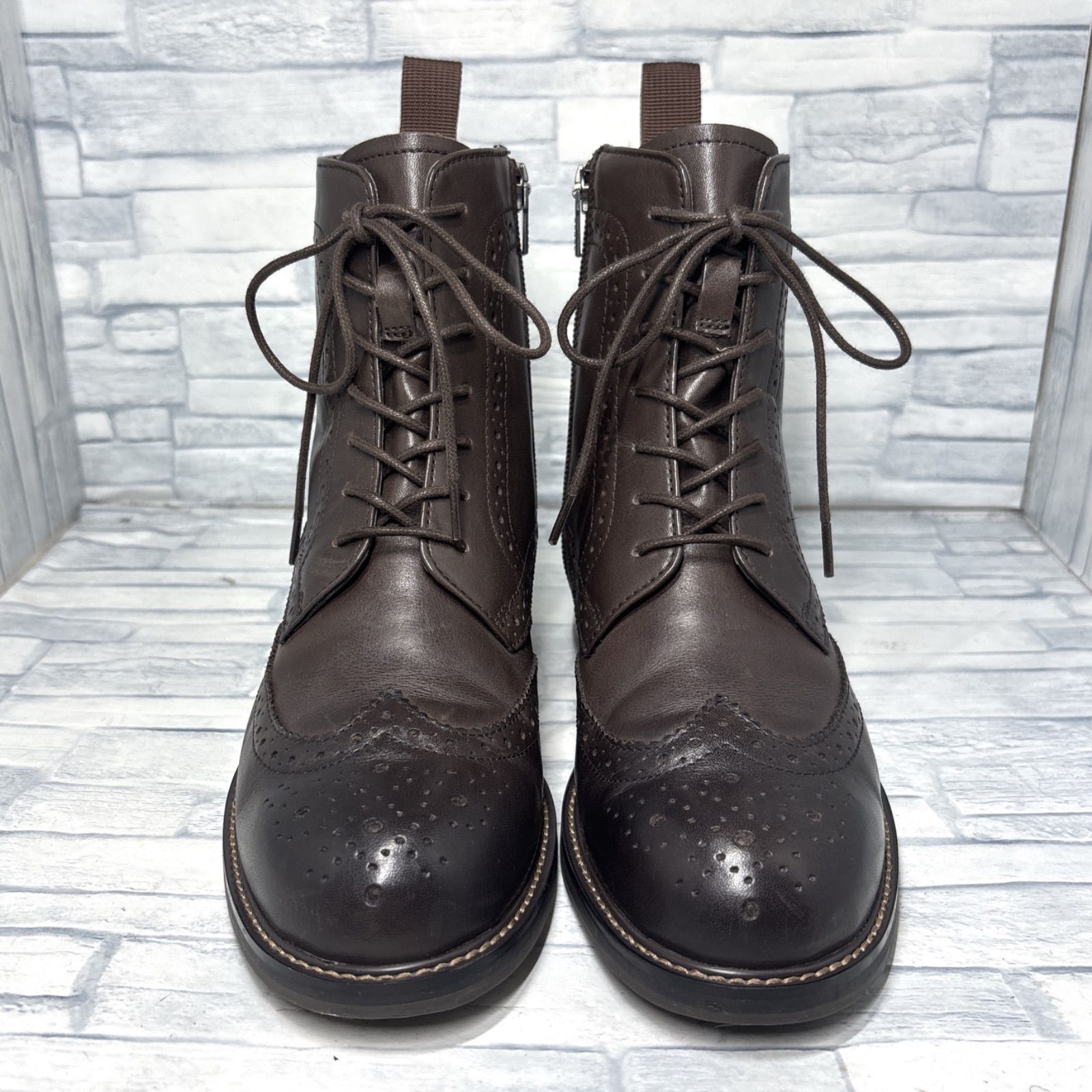 リーガル レースアップブーツ ゴアテックス ダークブラウン 23 cm