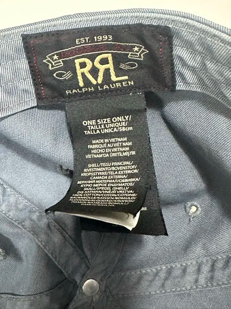 RRA ダブルアールエル ガーメント ダイ ボール キャップ