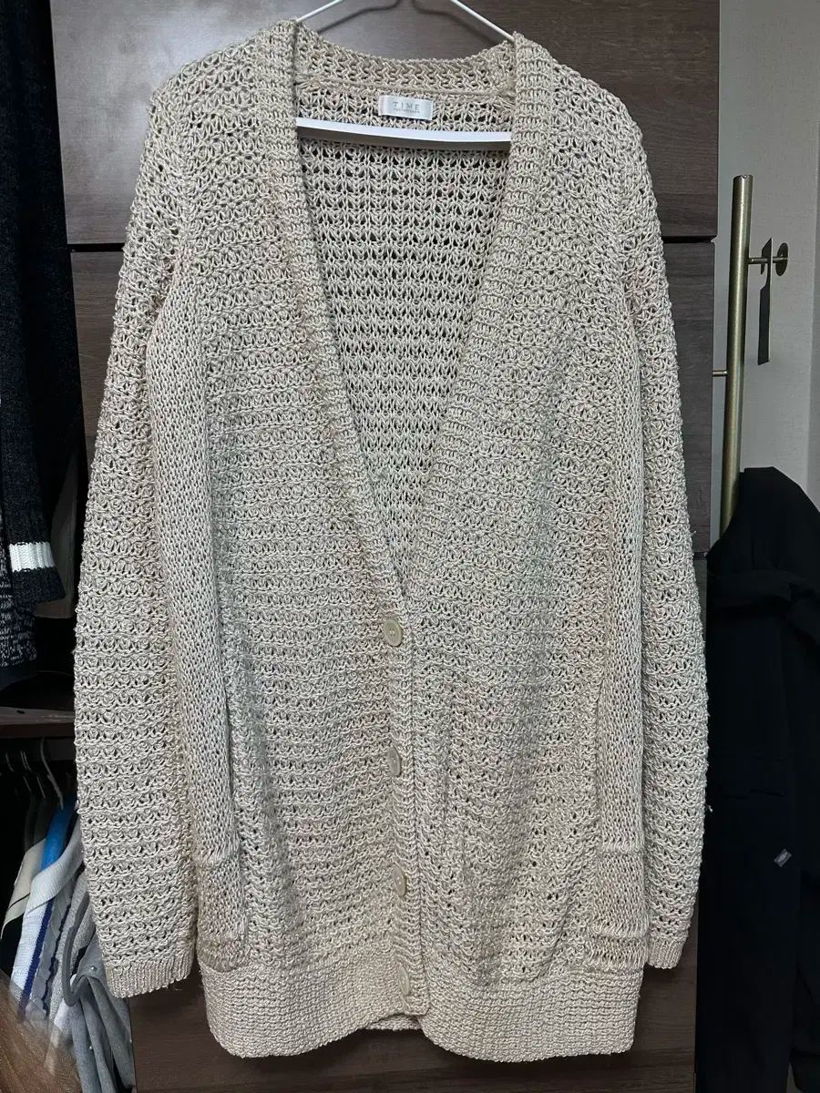 ハンサムタイム ロング ニット カーディガン