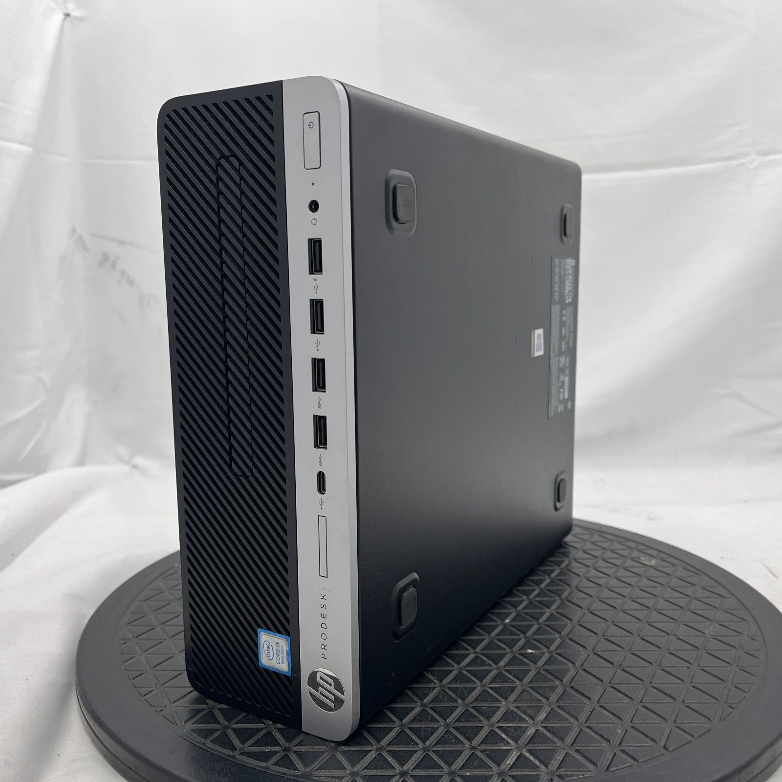 側面 フロントスレあり HP ProDesk 600 G5 SFF Core i5 9500 8GB SSD 256GB NVMe Windows 11 Pro デスクトップパソコン RM633