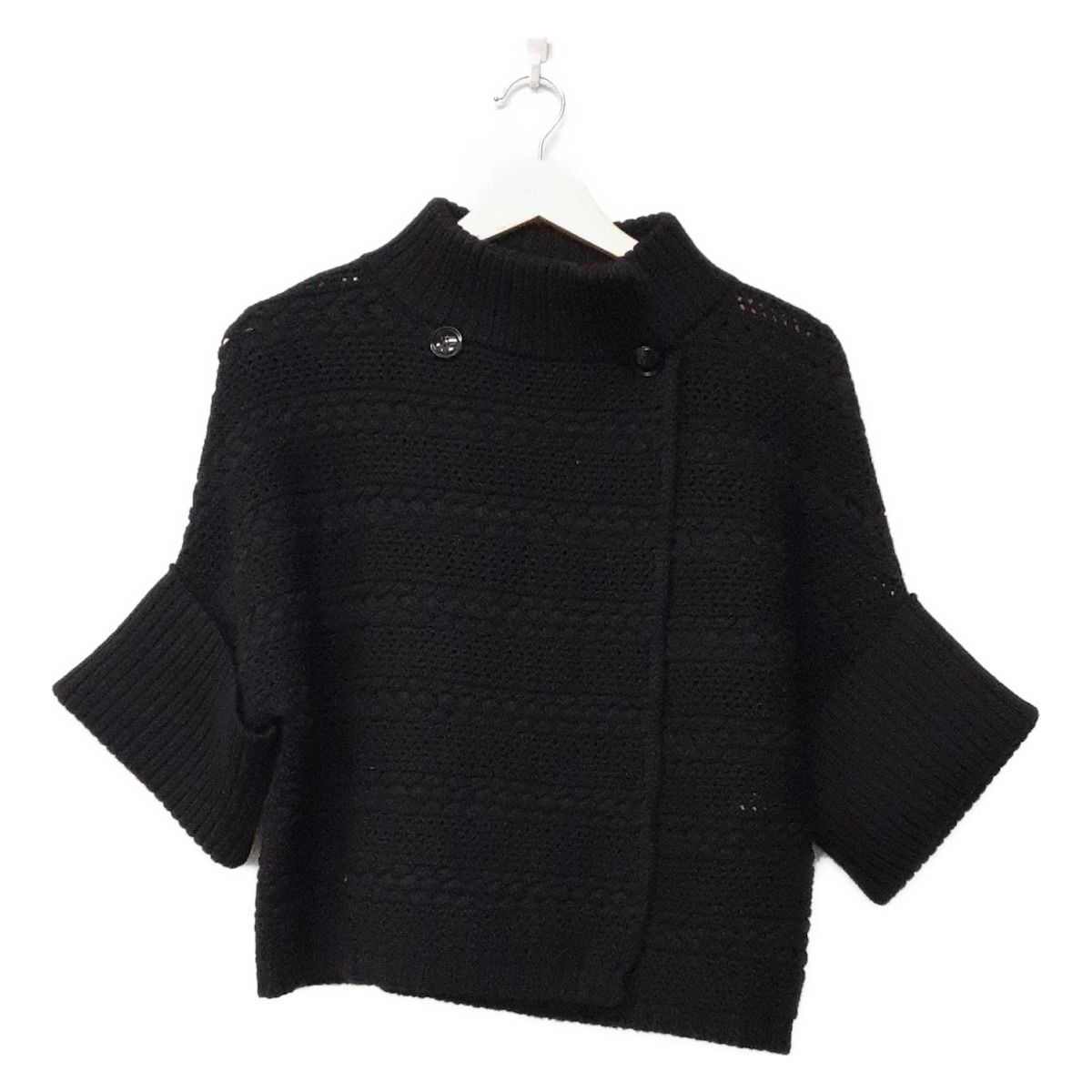 Max Mara STUDIO マックスマーラスタジオ カーディガン サイズL レディース - 黒 半袖