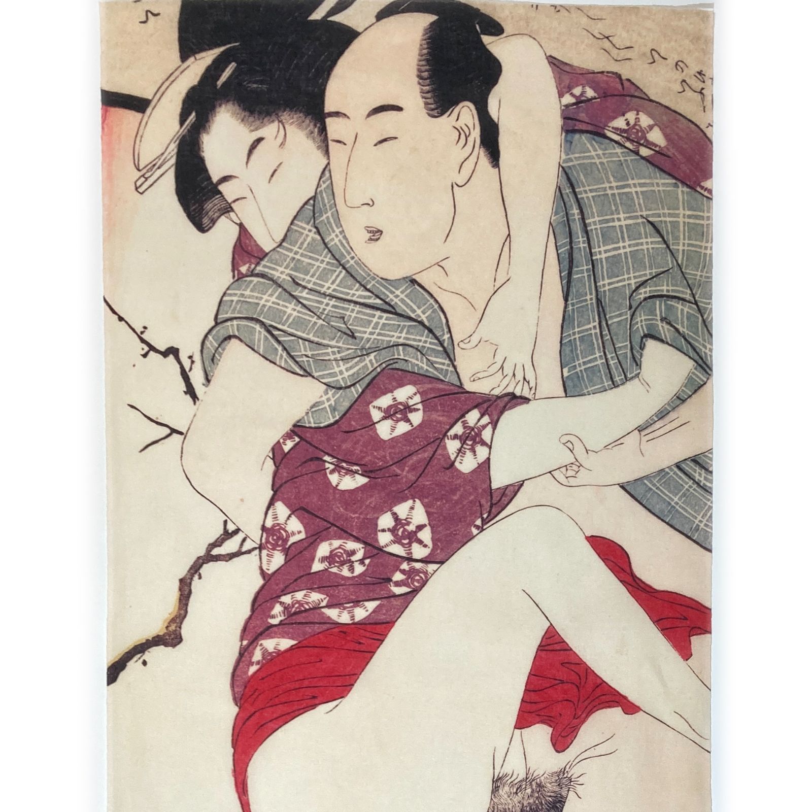 古今東西 浮世絵 春画 手ぬぐい 喜多川歌麿 その3 サイズ 約84cm 35cm