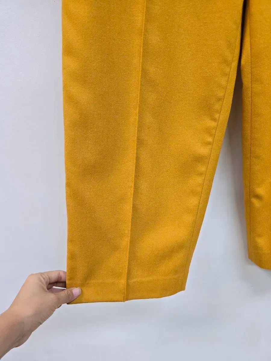  ハンサム オッズセカンド マスタード ウール スラックス スラックス パンツ