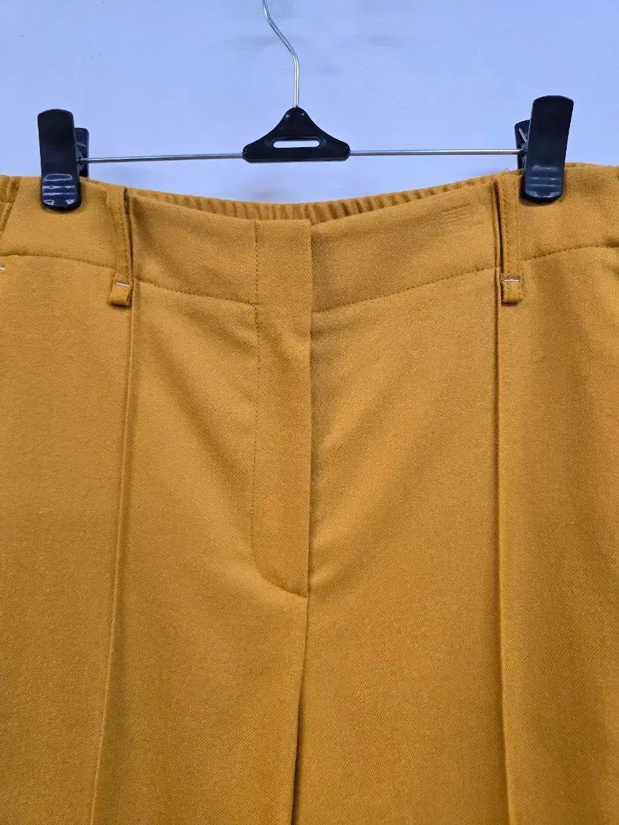 ハンサム オッズセカンド マスタード ウール スラックス