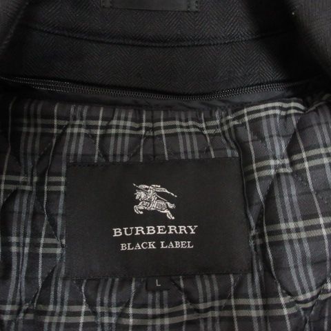バーバリーブラックレーベル BURBERRY BLACK LABEL 美品 ウール混