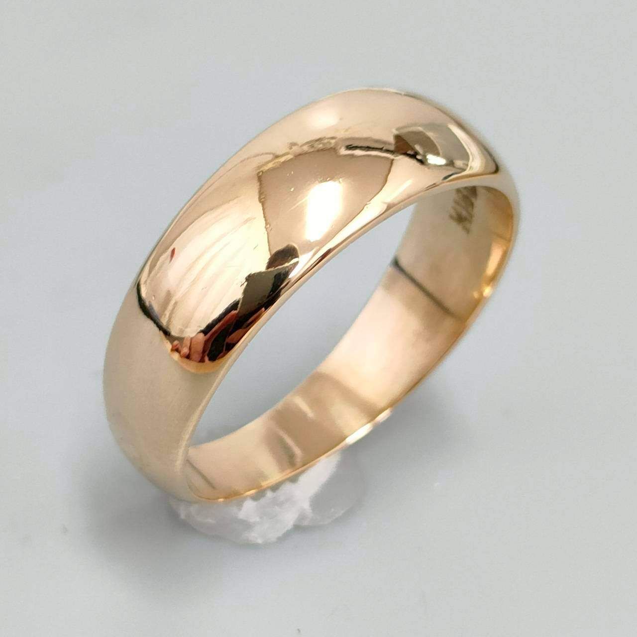 18金 K 18 男女兼用 セイコージュエリー シンプル 鏡面 三日月リング 5.87ｇ 17～18号 D 480