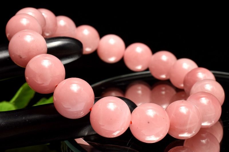 1点物 ブラジル産 高発色 グァバクォーツ 天然ピンククォーツ 11.5mm ブレスレット パワーストーン 天然石 _MC528