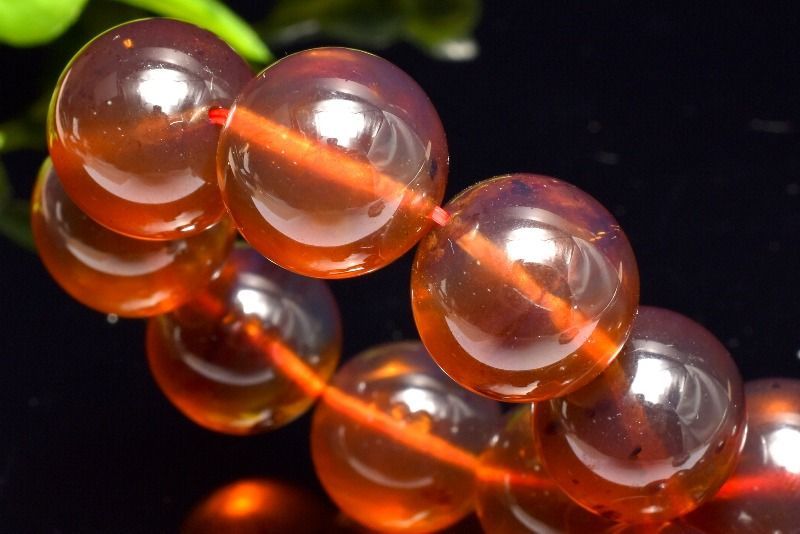  １点物 ミャンマー産 レッドブルーアンバー 13.5 mm ブレスレット パワーストーン 天然石 _MC 648 ブレスレット バングル アクセサリー