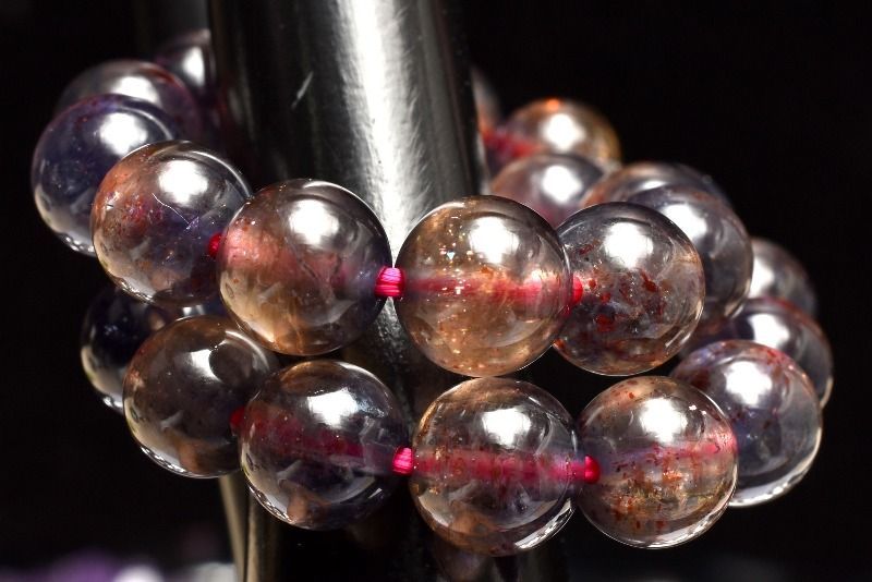  １点物 AAA 多色性 アイオライトサンストーン 7.5 mm ブレスレット パワーストーン 天然石 _MC 682 ブレスレット バングル アクセサリー