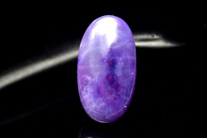 １点物 AAAA 最 の発色 スギライト 杉石 19 x 10 mm オーバル ルース パワーストーン 天然石 _PC 6898