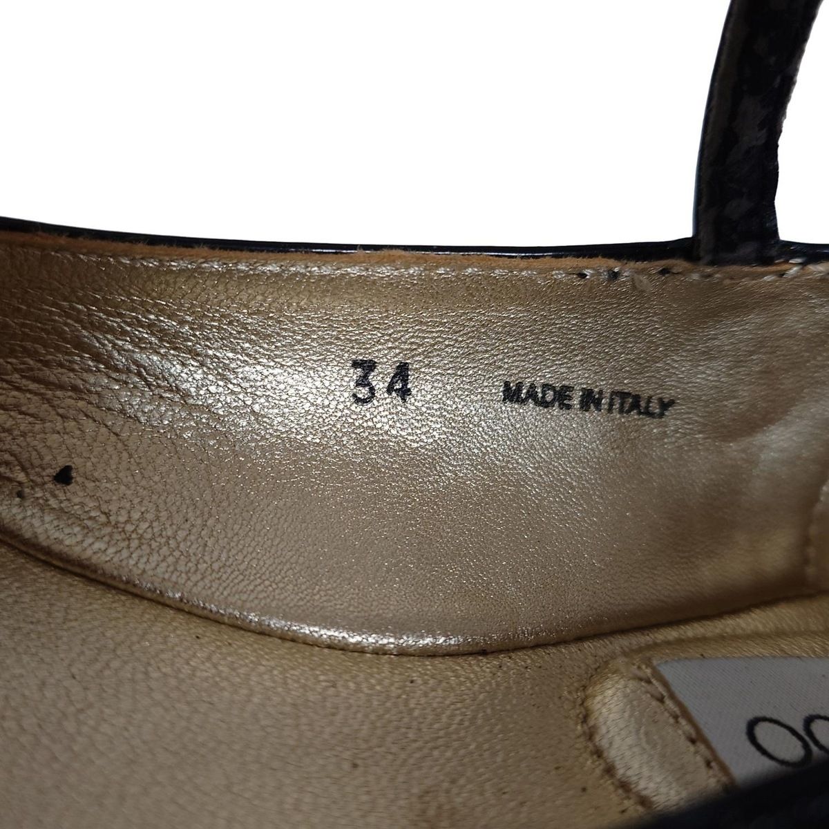 JIMMY CHOO(ジミーチュウ) フラットシューズ 34 レディース - 黒