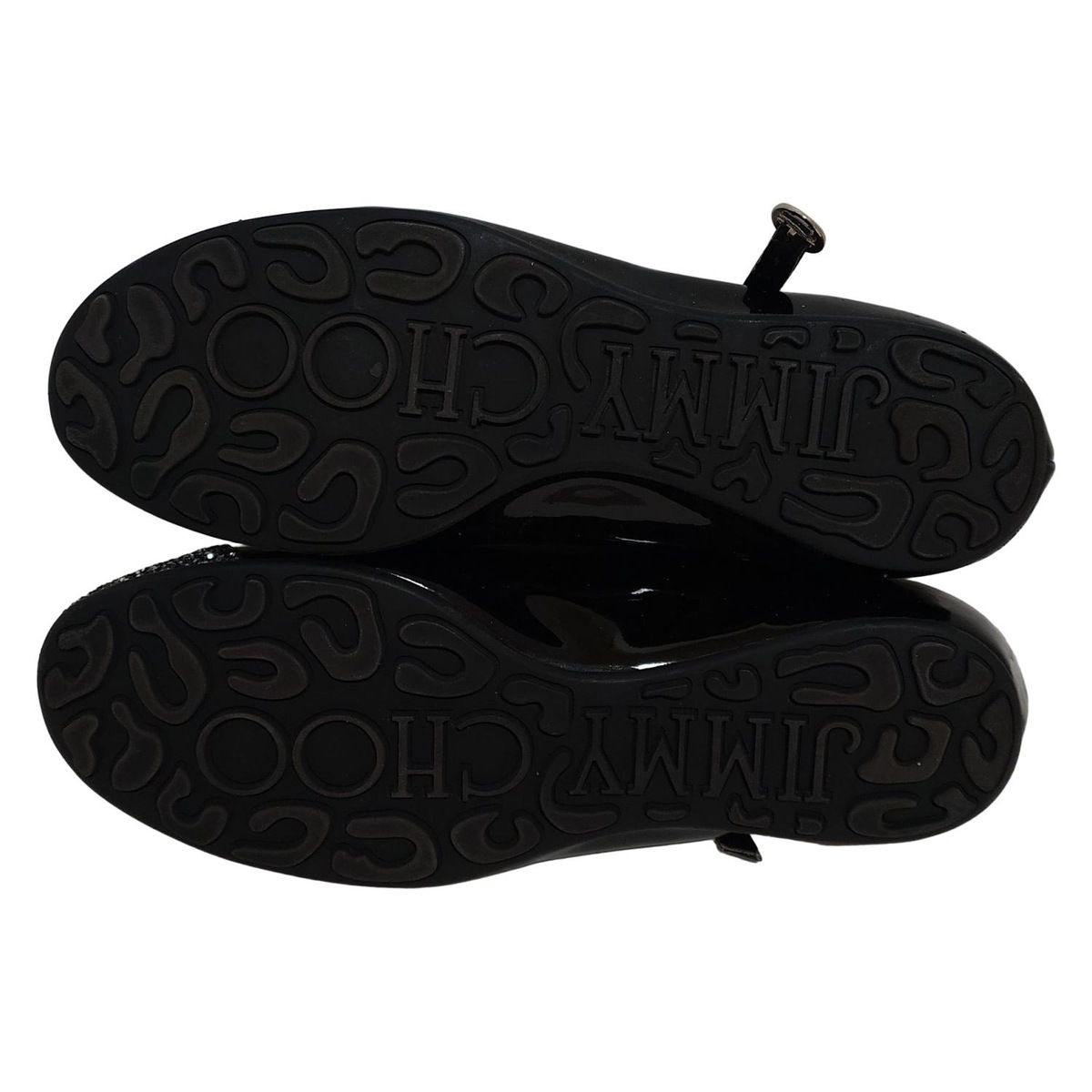 JIMMY CHOO(ジミーチュウ) フラットシューズ 34 レディース - 黒