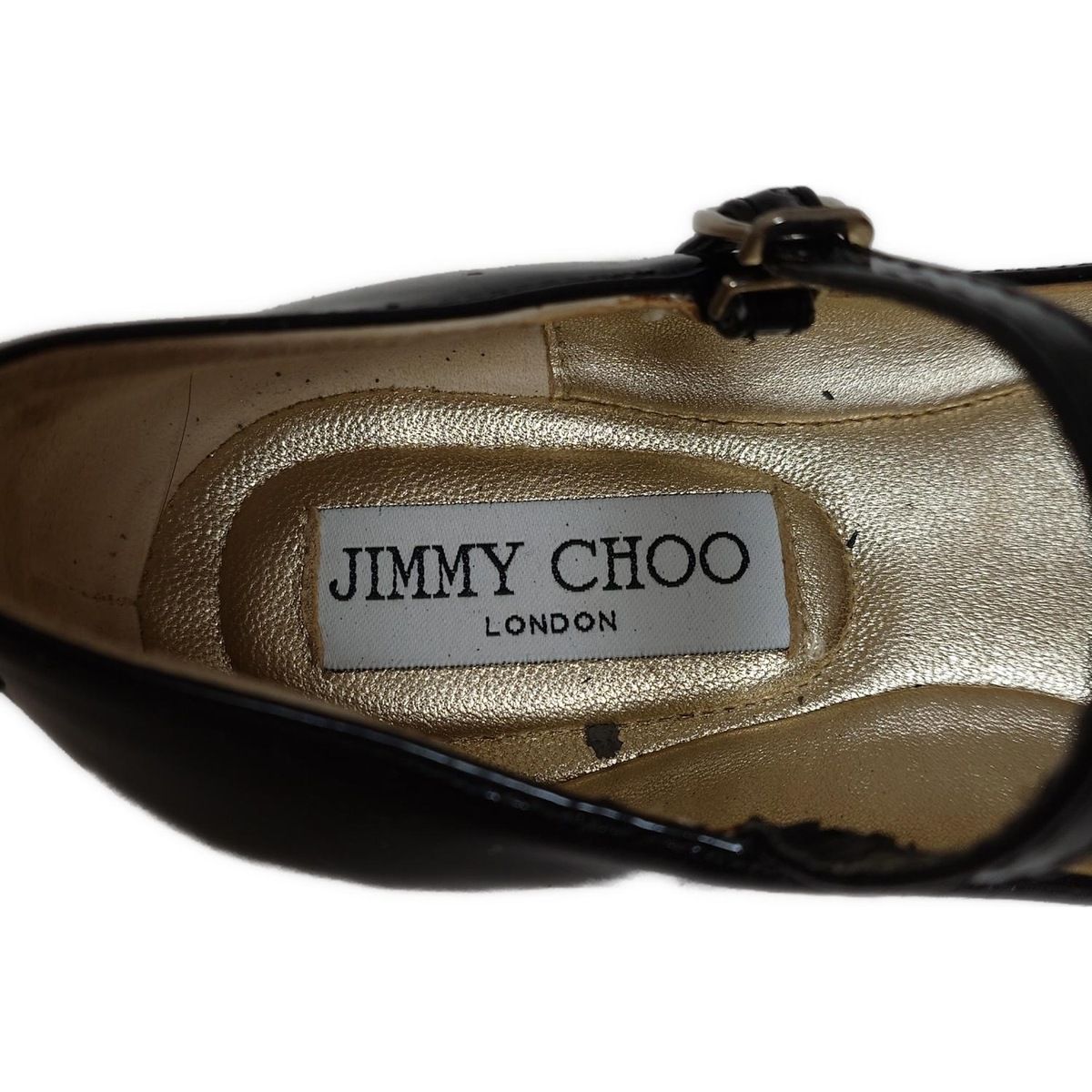 JIMMY CHOO(ジミーチュウ) フラットシューズ 34 レディース - 黒