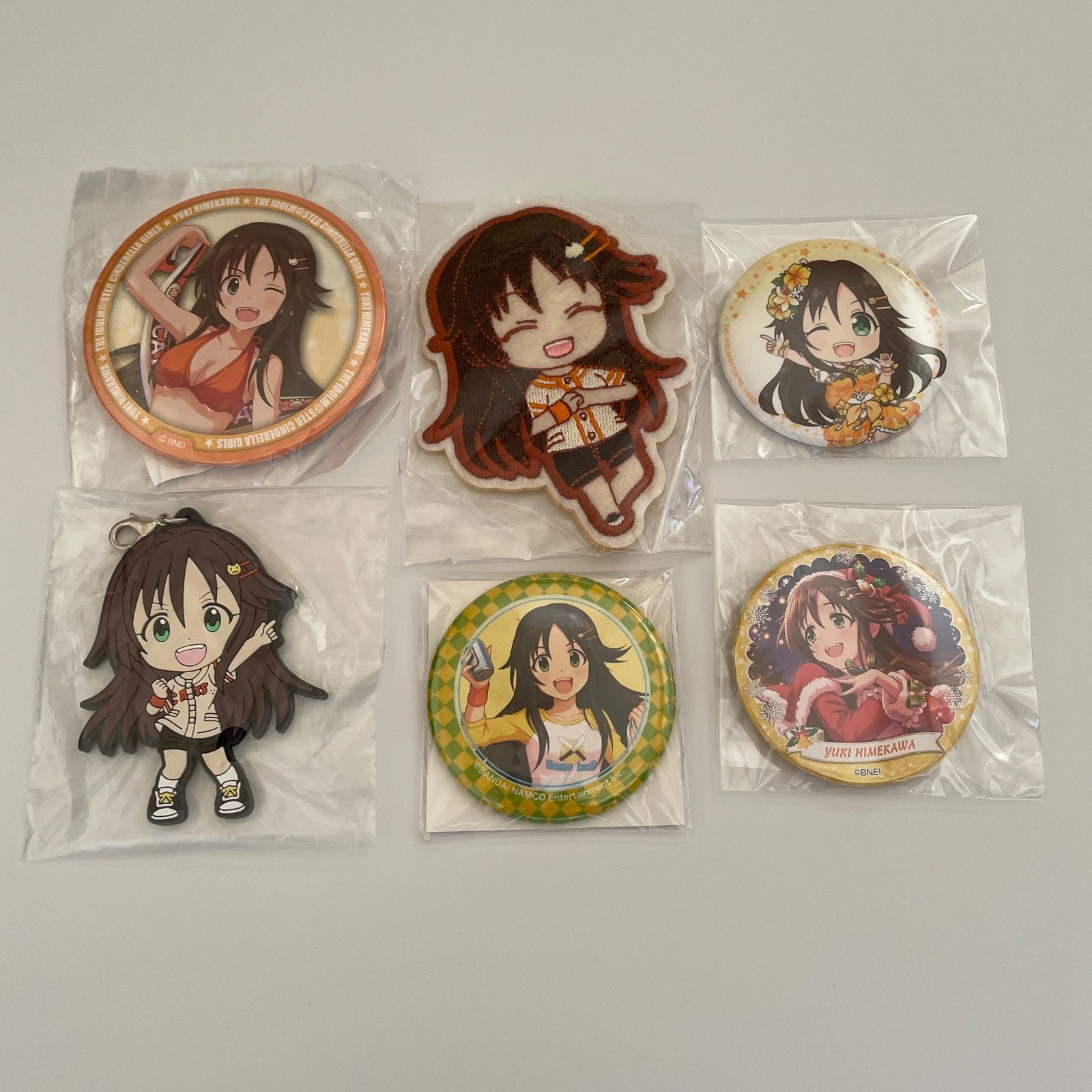 姫川友紀 アイドルマスターシンデレラガールズ 缶バッジほか計6点 id