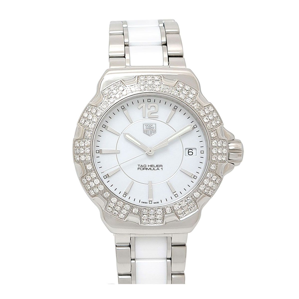 タグホイヤー フォーミュラ1 ベゼルダイヤ WAH1218.BA0861 クオーツ ステンレススティール セラミック メンズ ボーイズ TAG HEUER 時計