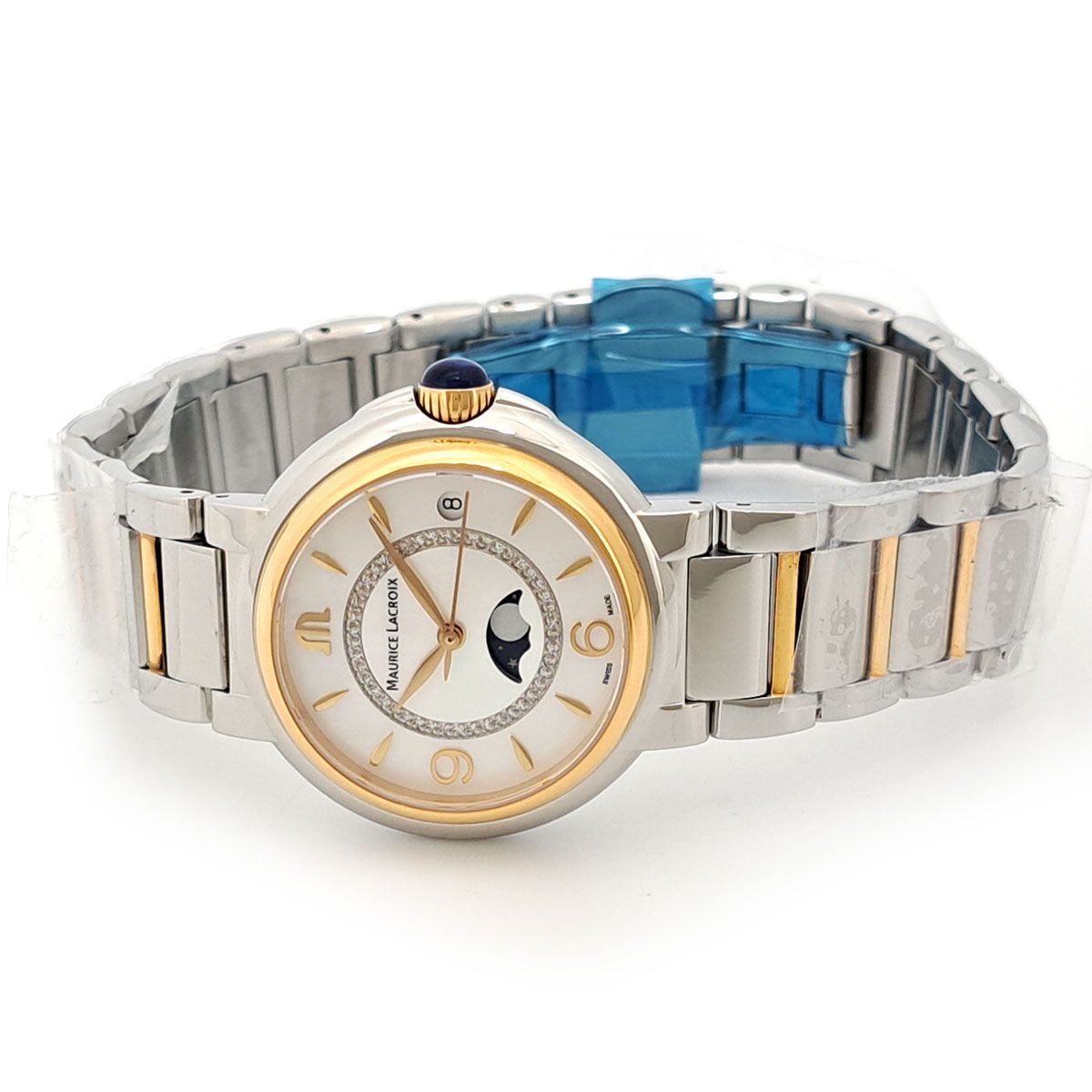 モーリスラクロア フィアバ ムーンフェイズ FA 1084-PVP 13-150-1 クオーツ ステンレススティール ゴールドメッキ レディース ボーイズ MAURICE LACROIX 時計