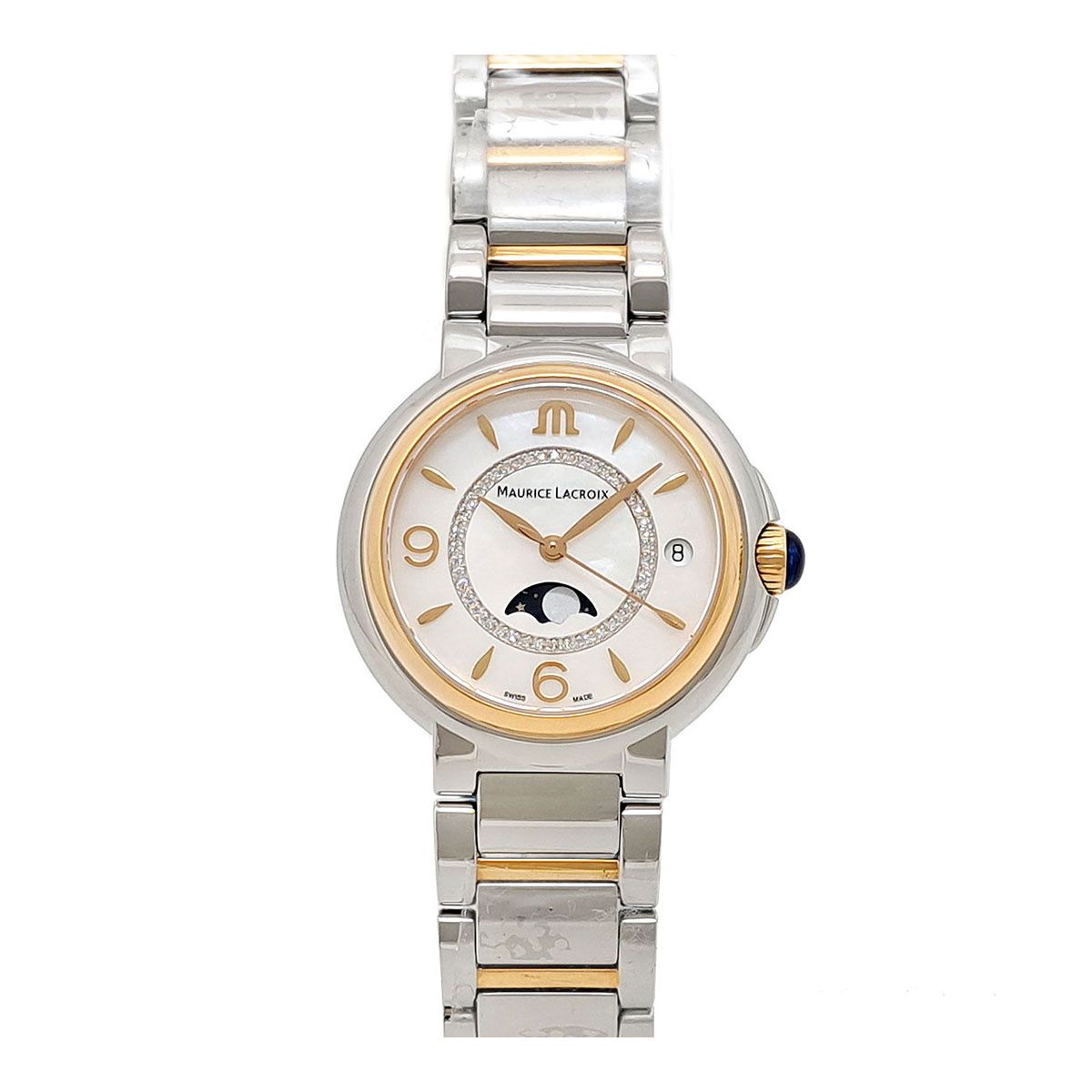 モーリスラクロア フィアバ ムーンフェイズ FA1084-PVP13-150-1 クオーツ ステンレススティール ゴールドメッキ レディース ボーイズ MAURICE LACROIX 時計