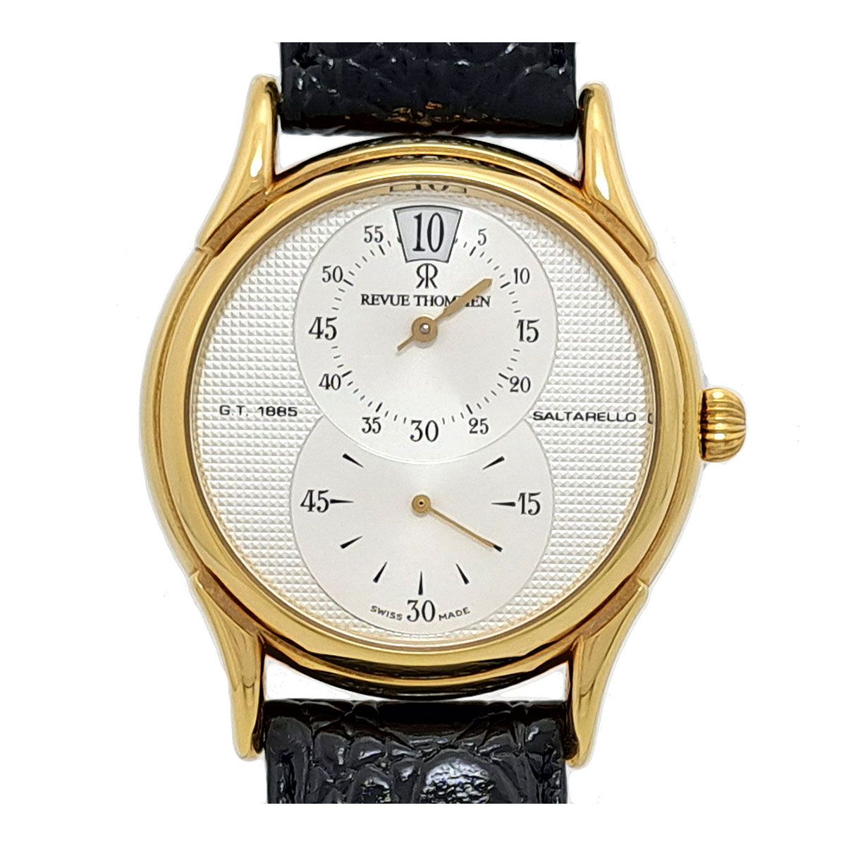 レビュートーメン ジャンピングアワー サルタレロ 5222001 手巻き ゴールドメッキ メンズ Revue Thommen 時計