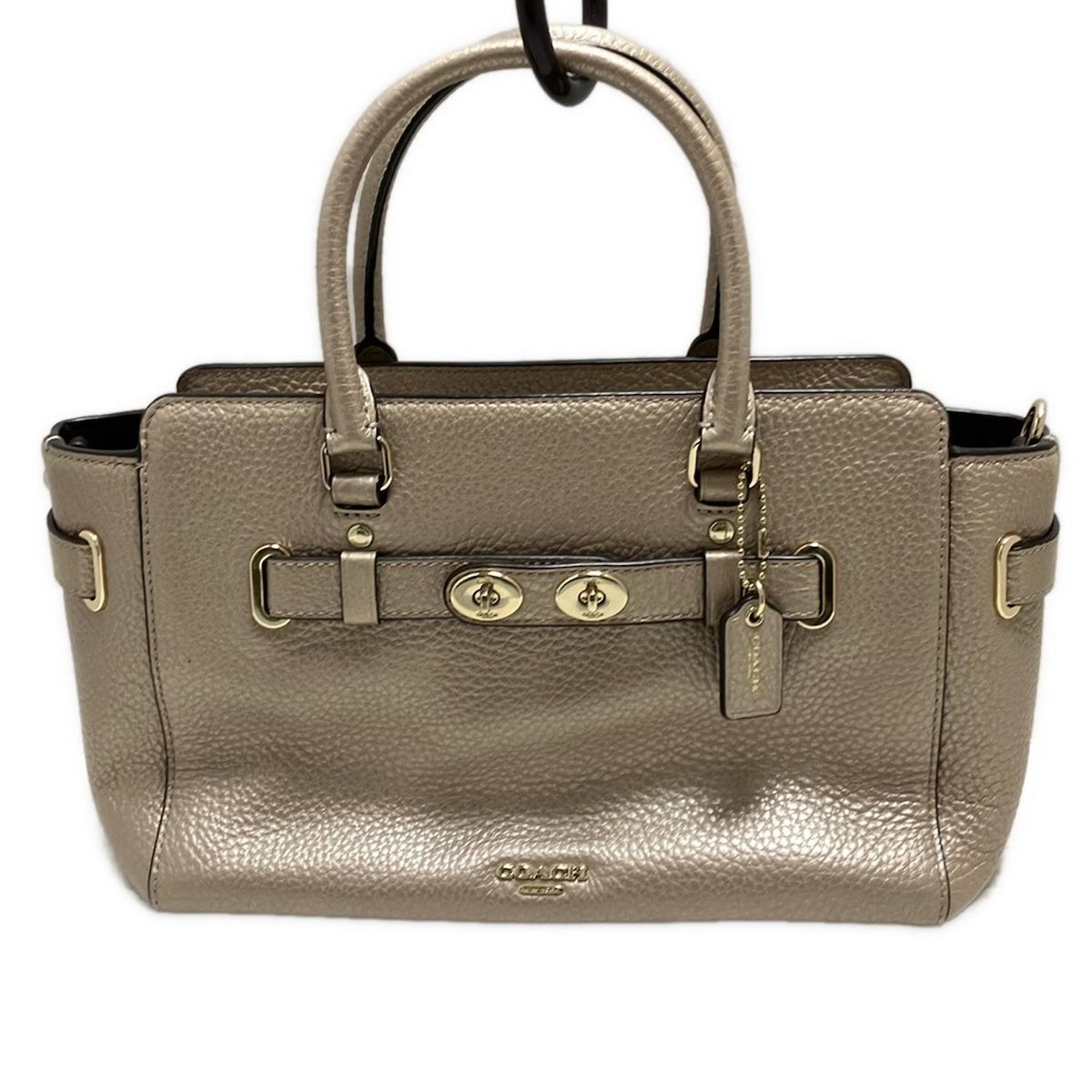 COACH コーチ ハンドバッグ ブレイク キャリーオール F55665 ピンクゴールド レザー