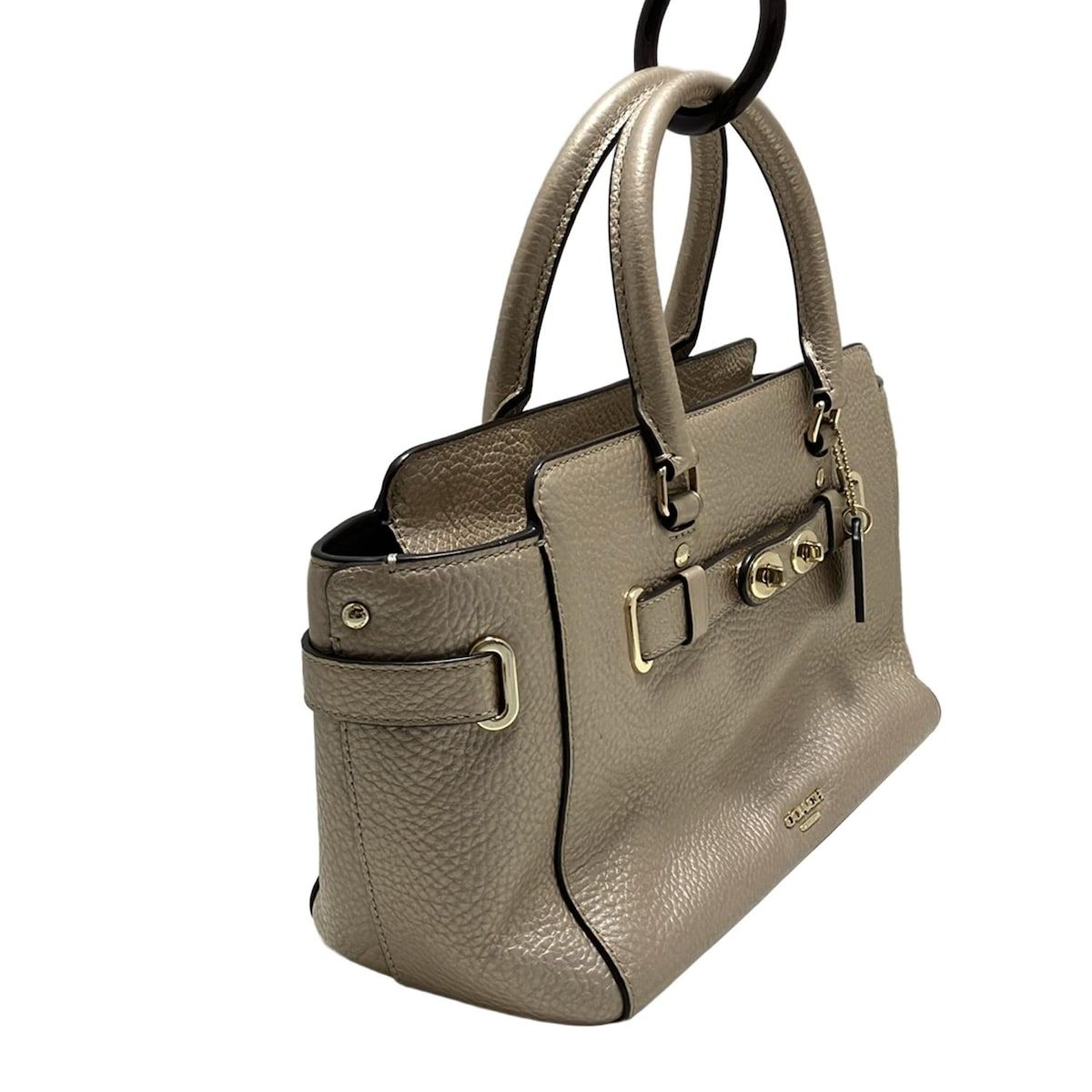 COACH コーチ ハンドバッグ ブレイク キャリーオール F55665 ピンクゴールド レザー