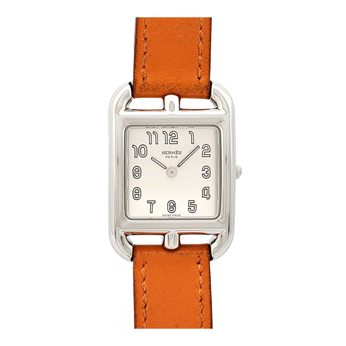 エルメス ケープコッド ドゥブルトゥール G刻印 CC1.210 クオーツ ステンレススティール レディース HERMES 時計