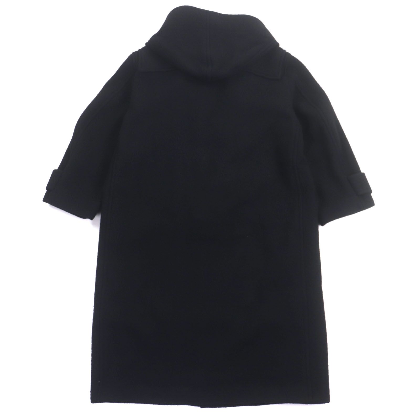 blurhms ブラームス BROOTS22F01 ウール トグルボタン ルーツストック メルトンオーバー ダッフルコート ブラック 00 Sサイズ相当 メンズ MERCADOAVALIA_COM_BR