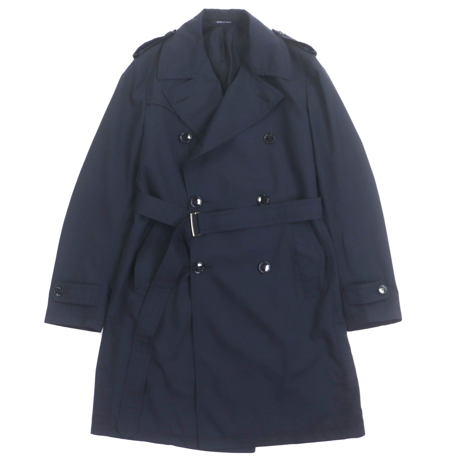 TAGLIATORE タリアトーレ 15UEZ080 BLUE SUN ウール ベルト付き トレンチコート ネイビー 46 イタリア製 メンズ