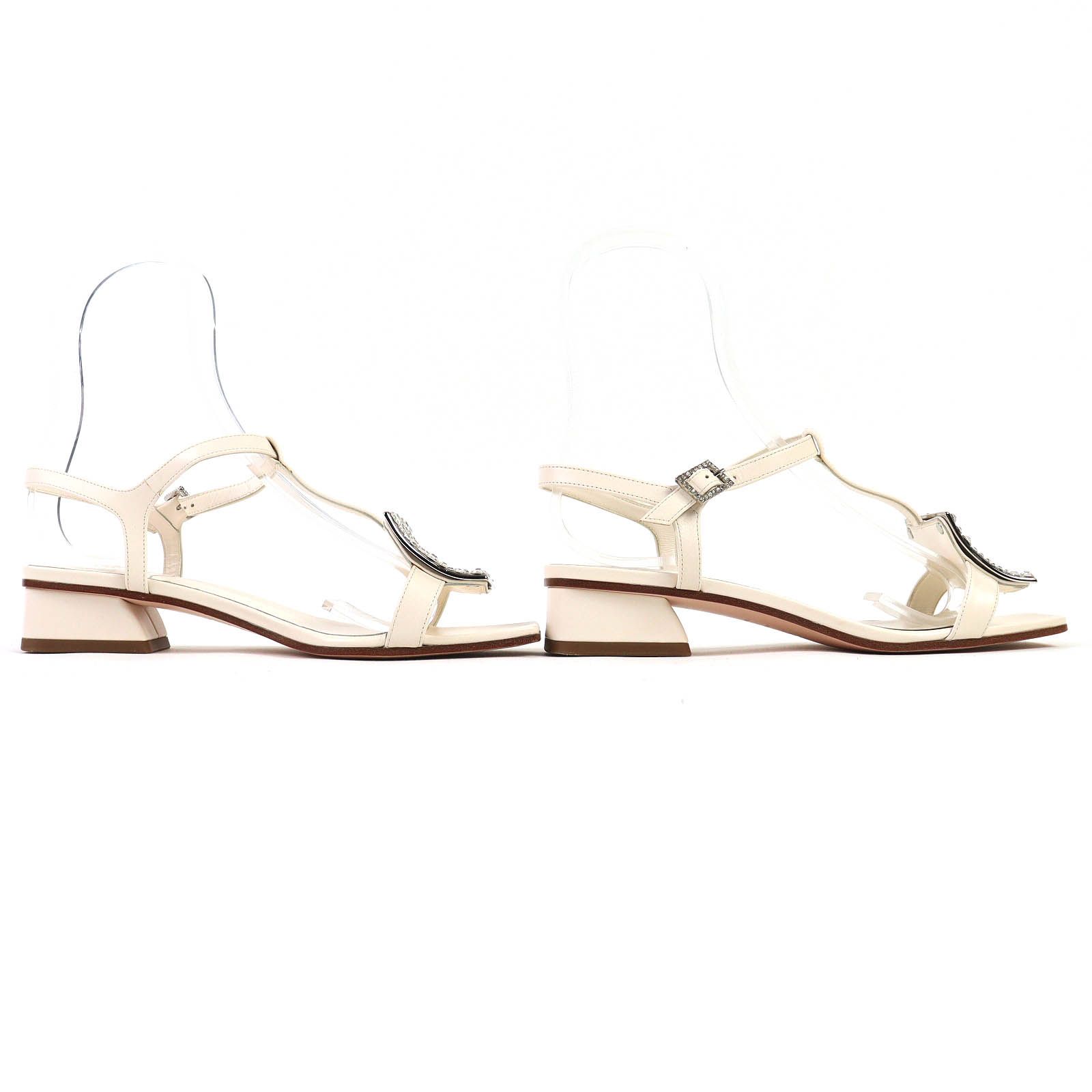 美品△ROGER VIVIER ロジェヴィヴィエ ビジュー アンクルストラップ