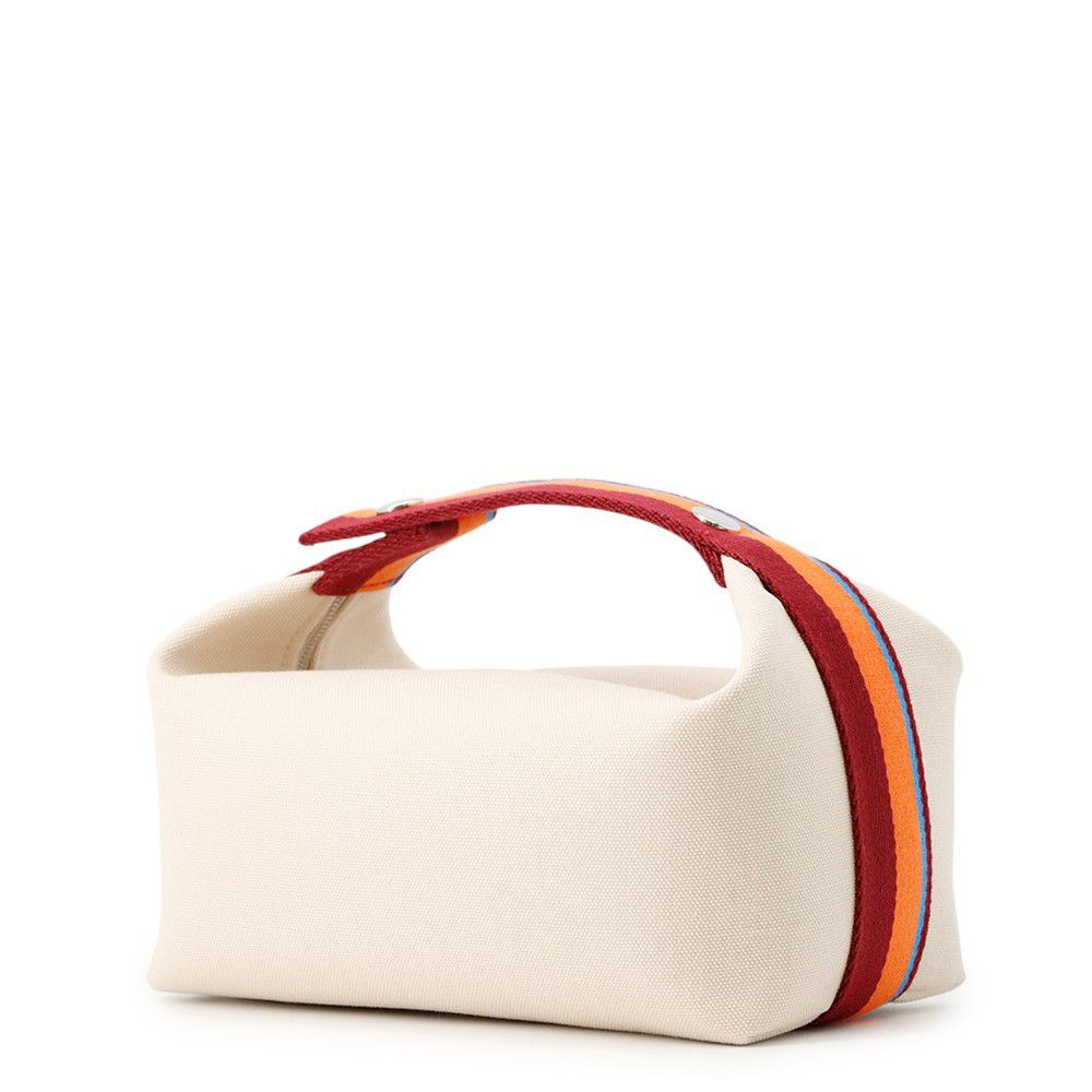 エルメス ポーチ ブリッド ア ブラックPM Hパヴィヨン ナチュラル マルチ シルバー金具 キャンバス