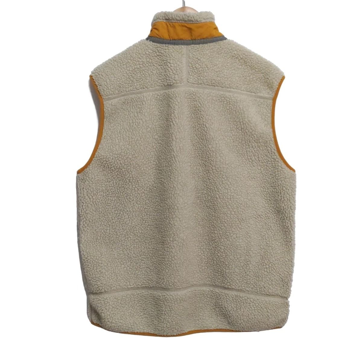 Patagonia パタゴニア ベスト サイズL ユニセックス - ベージュ×ダークイエロー ジップアップ