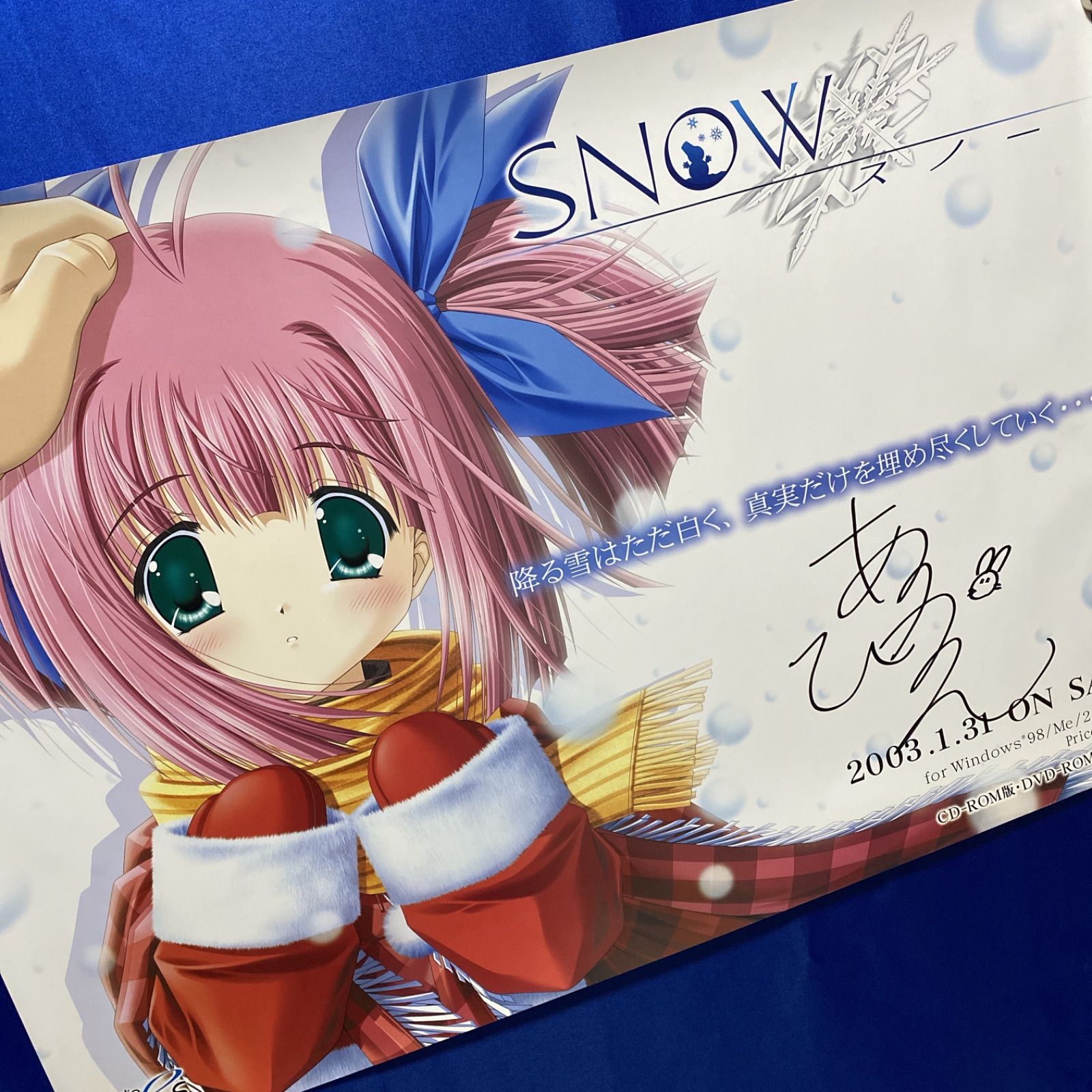 SNOW スノー 若生桜花 飛鳥ぴょん 直筆サイン入り B 2ポスター 531