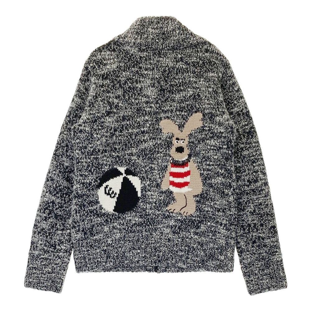 サイズ：38 MIEKO UESAKO ミエコウエサコ 裏地付 ニット ジップ