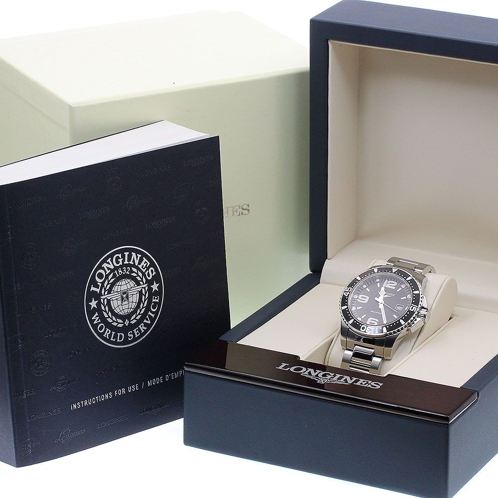 ロンジン L 3 730 4 ハイドロコンクエスト デイト クォーツ メンズ き_916291