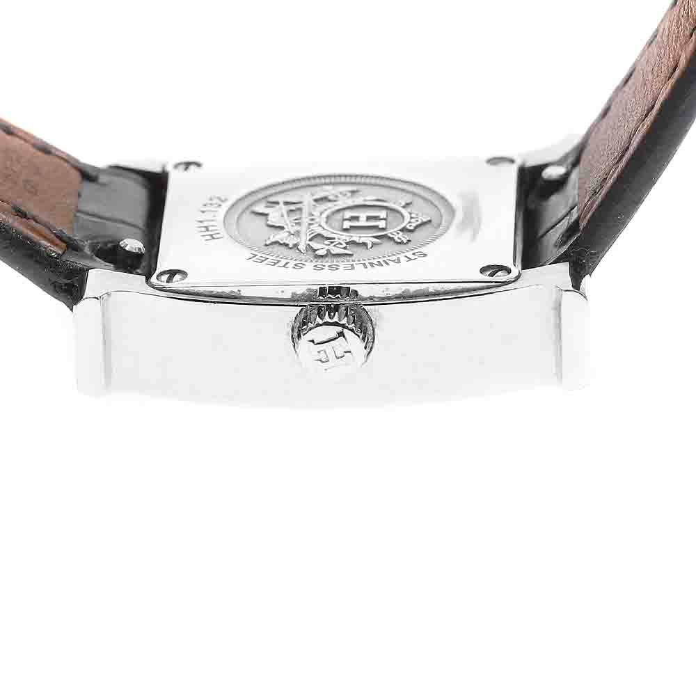 エルメス HERMES HH1.132 Hウォッチミニ ダイヤベゼル クォーツ レディース 内箱・保証書付き_919597 エルメス HERMES HH1.132 Hウォッチミニ ダイヤベゼル クォーツ