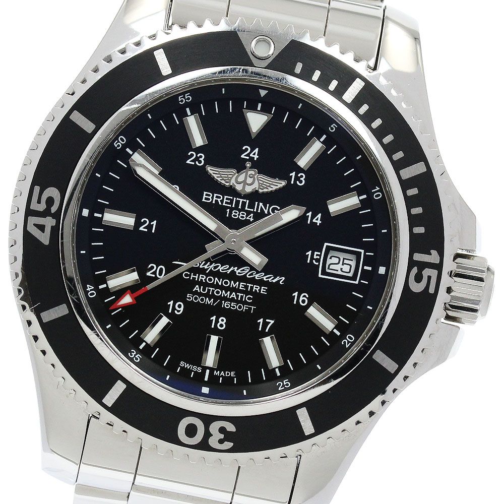 ブライトリング BREITLING A17365 スーパーオーシャンII 42 デイト 自動巻き メンズ 箱 保証書付き_918354