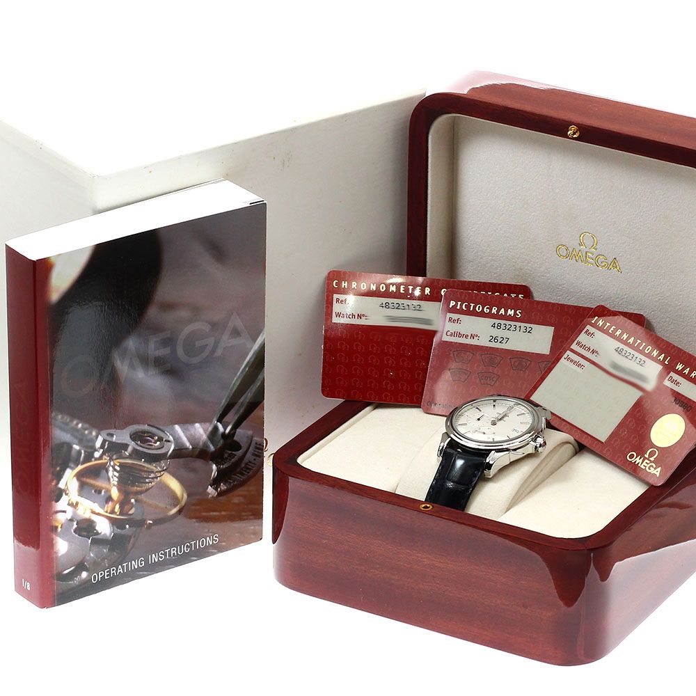 オメガ OMEGA 4832 31 32 デビル コーアクシャル パワーリザーブ 自動巻き メンズ 箱 保証書付き_918856