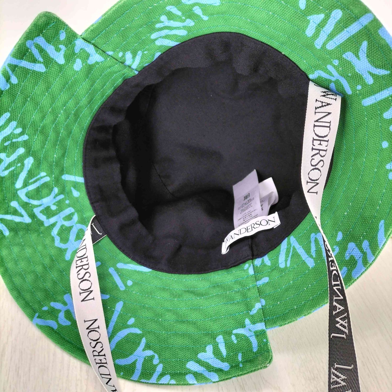 JW ANDERSON(ジェイダブリューアンダーソン) Logo Grid Asymmetric Bucket Hat メンズ  60【中古】【ブランド古着バズストア】 ジェイダブリューアンダーソン JW ANDERSON Logo Grid Asymmetric