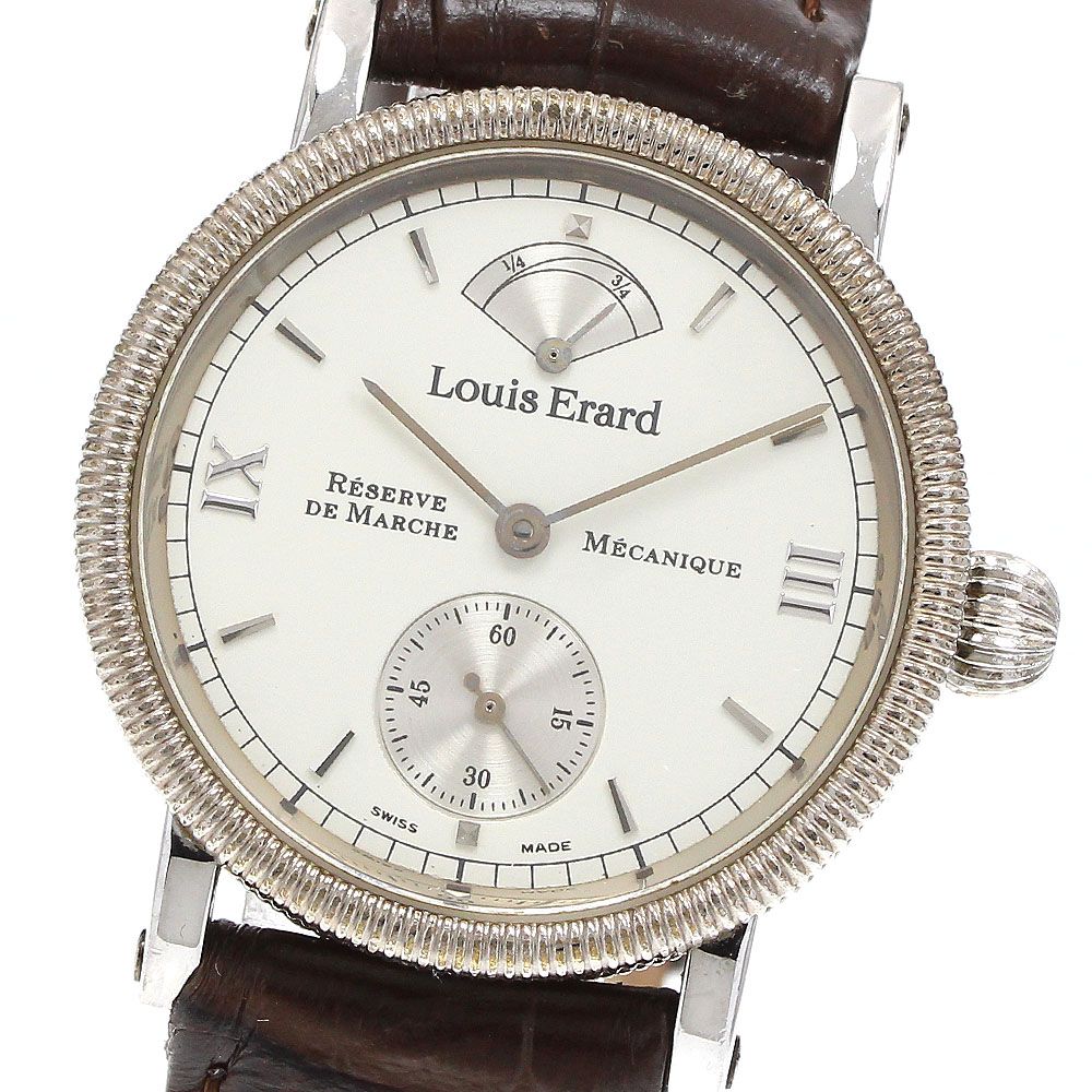 ルイ エラール Louis Erard パワーリザーブ スモールセコンド 手巻き メンズ_916786