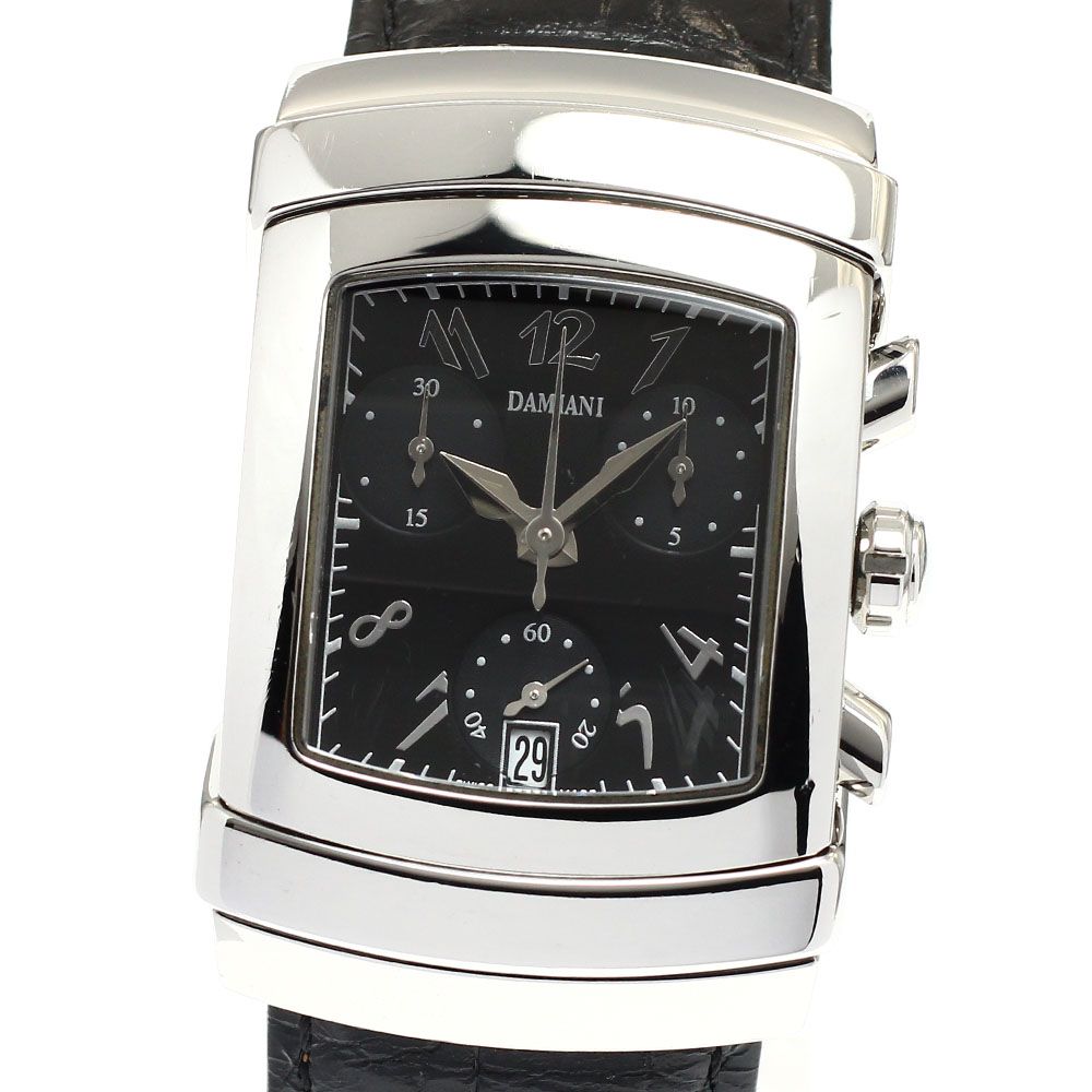 ダミアーニ Damiani DU002ACBD エゴ クロノグラフ デイト クォーツ メンズ_917939