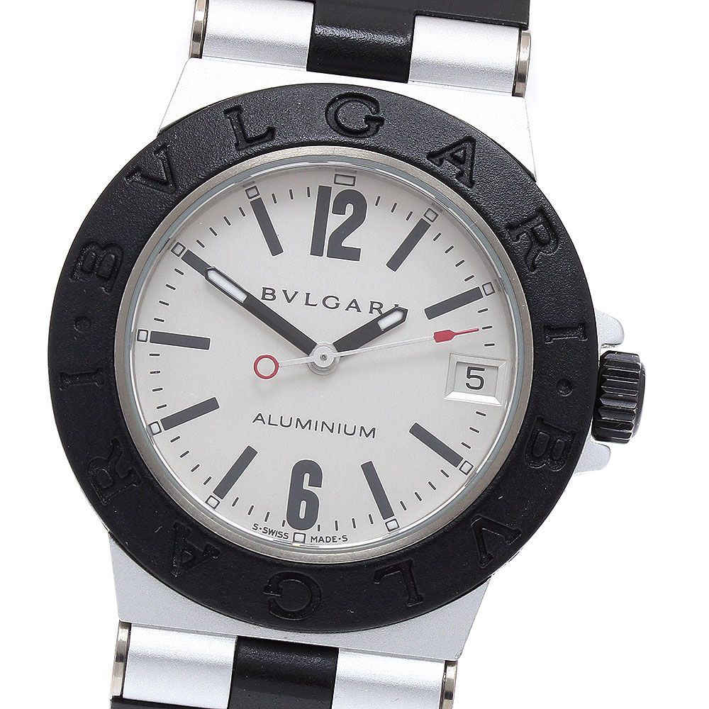 ブルガリ BVLGARI AL32TA アルミニウム デイト クォーツ ボーイズ _908780