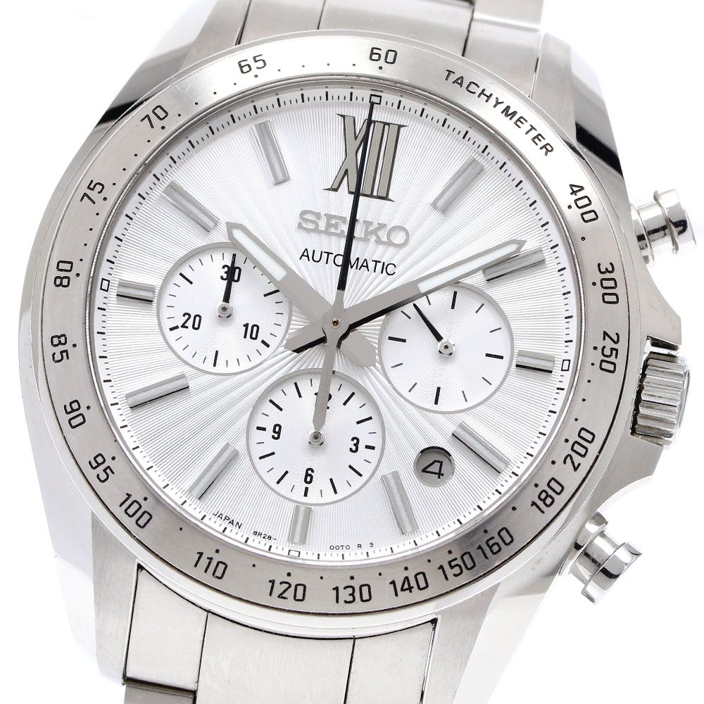 セイコー SEIKO SDGZ001 8R28-00R0 ブライツ メカニカル クロノグラフ デイト 自動巻き メンズ _919217